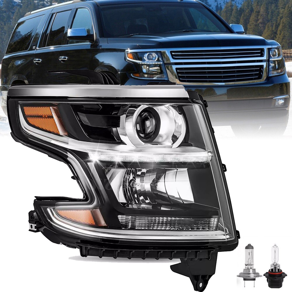 Headlight For 2015-2020 Chevy Tahoe Suburban Projector Headlamp Right Side W/ B