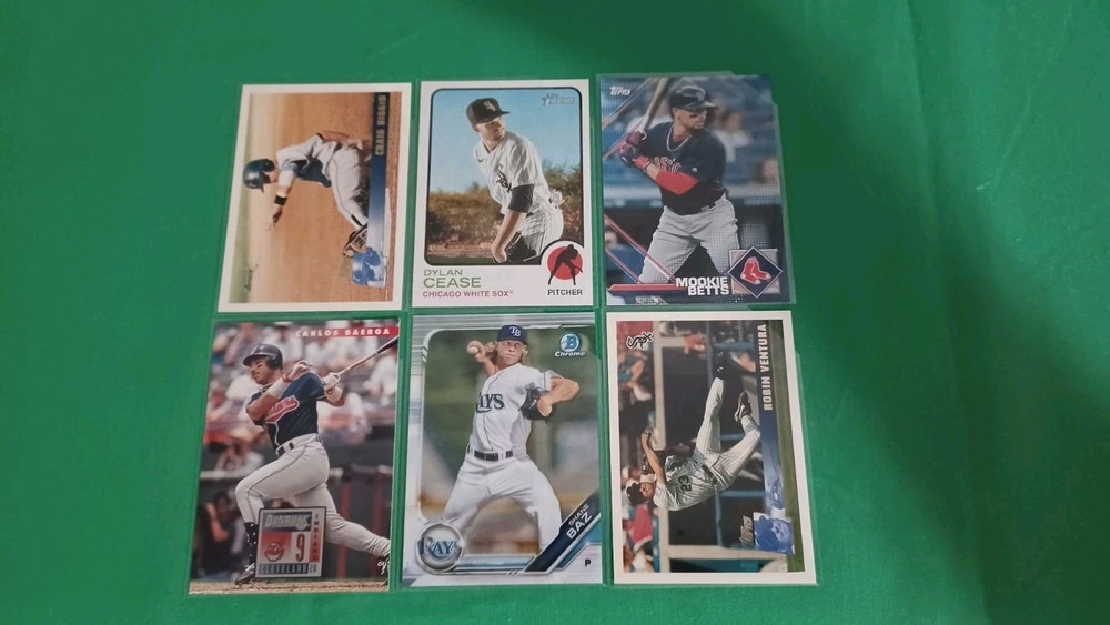 Baseball MLB Star HOFers Lot Of 18 Cards Mookie Betts Shane Baz Craig Biggio
