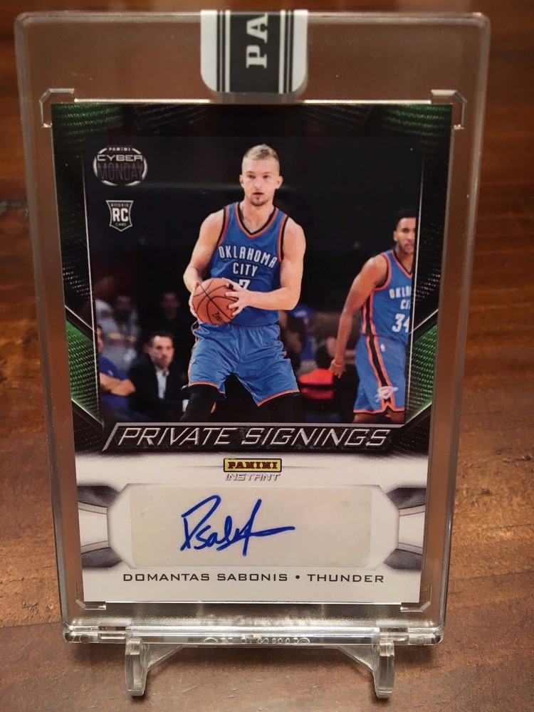 2016 Panini Instant Cyber Monday Domantas Sabonis RC Auto 27/75 Private Signings-image