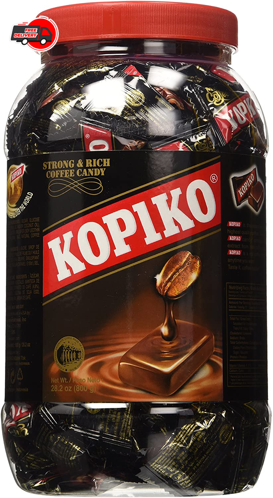 Kopiko Coffee Candy In Jar 28.2oz (Original Version)