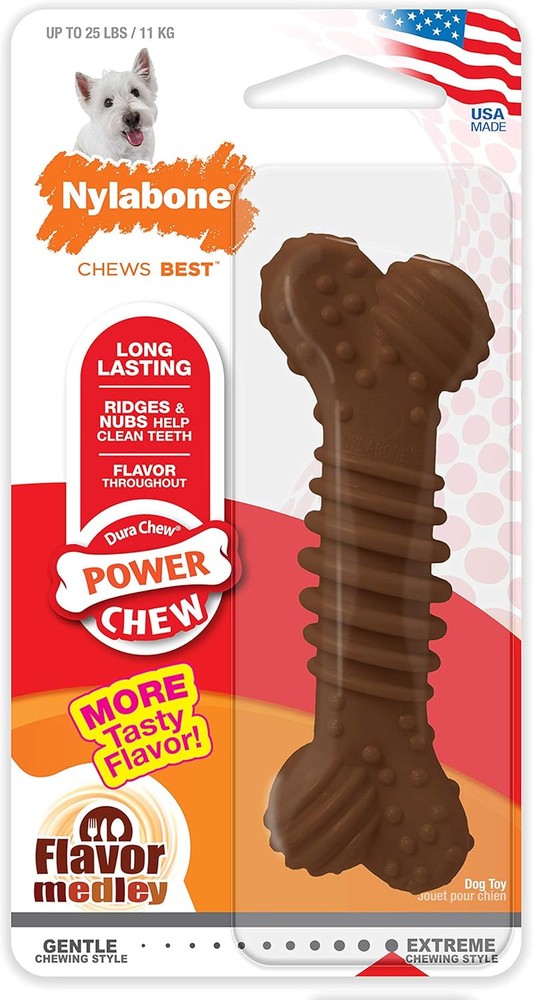 Nylabone Power Chew Textured Bone Small/Regular (1 Count),