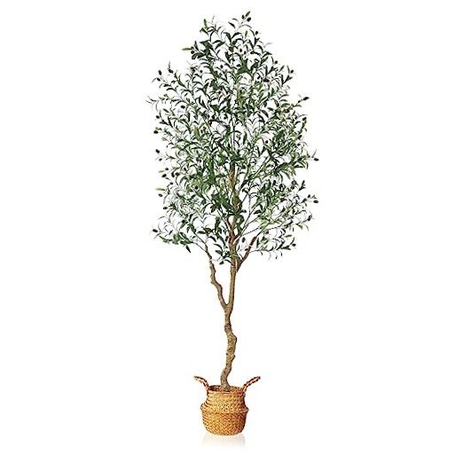 Artificial Olive Tree 7 Feet Fake Olive Silk Plant and Handmade 7 feet 1