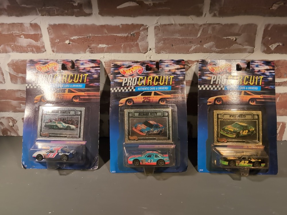 HOT WHEELS PRO CIRCUIT  LOT of (3) CARS #6,42,43  1/64 DIECAST, 1992