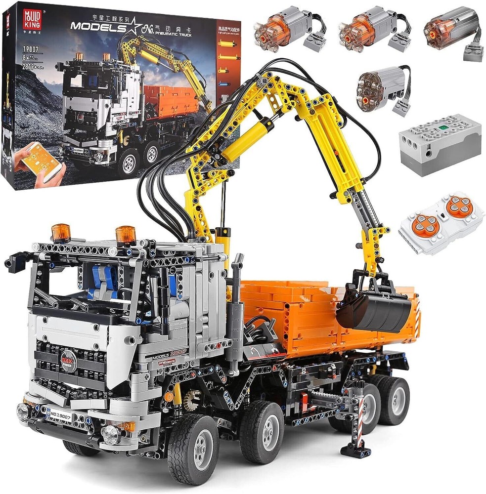 Mould King 19007 RC Technology Pneumatic Truck, Truck Arocs 2819 Parts NEW MISB