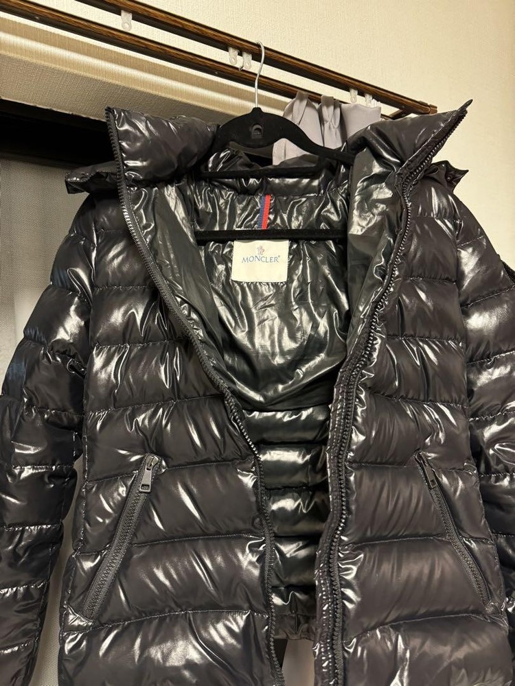 Moncler Grey Hooded Down Jacket for Men and Women