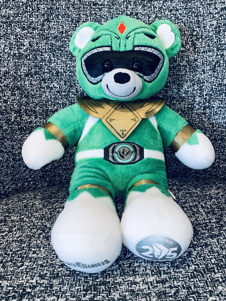 Mighty Morphin Power Rangers 25th Anniversary Green Ranger Build A Bear Plush