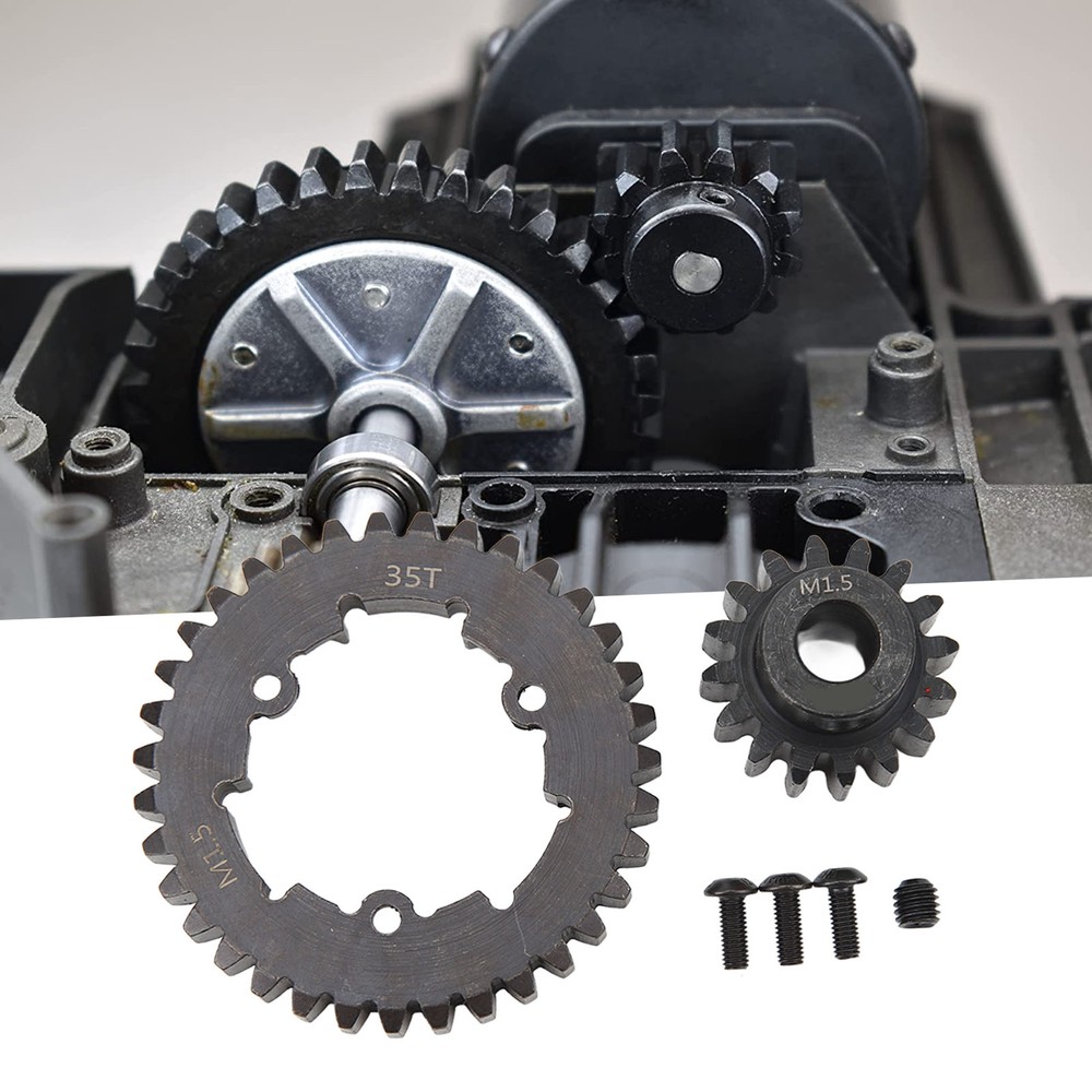 35T Spur Motor Gear Set Steel RC Spur Gear Pinion for  X Maxx 6S 8S 1/5