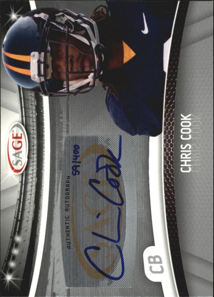 2010 SAGE Autographs Silver #15 Chris Cook/400