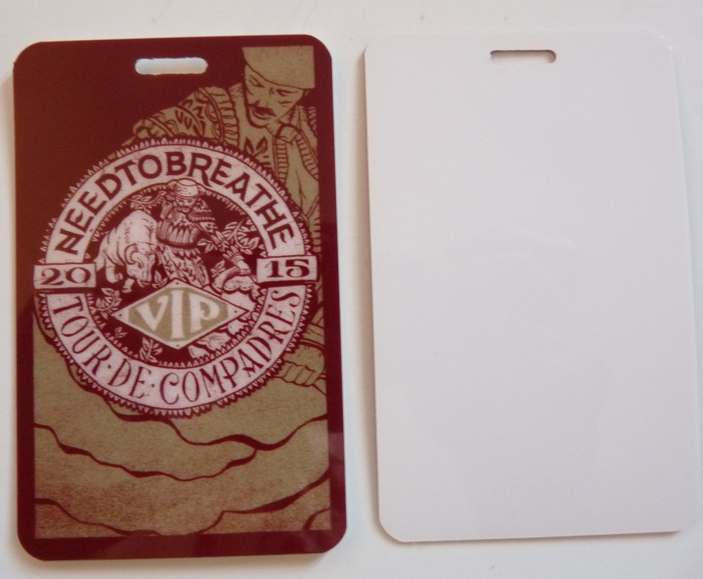 Need To Breathe 2015 Tour De Compadres Concert VIP Backstage Pass Laminate #2 D7