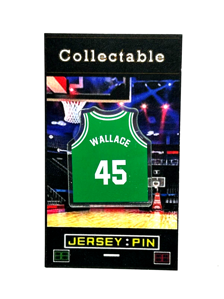 Boston Celtics Gerald Wallace jersey lapel pin - Classic Cs Collectible with free shipping