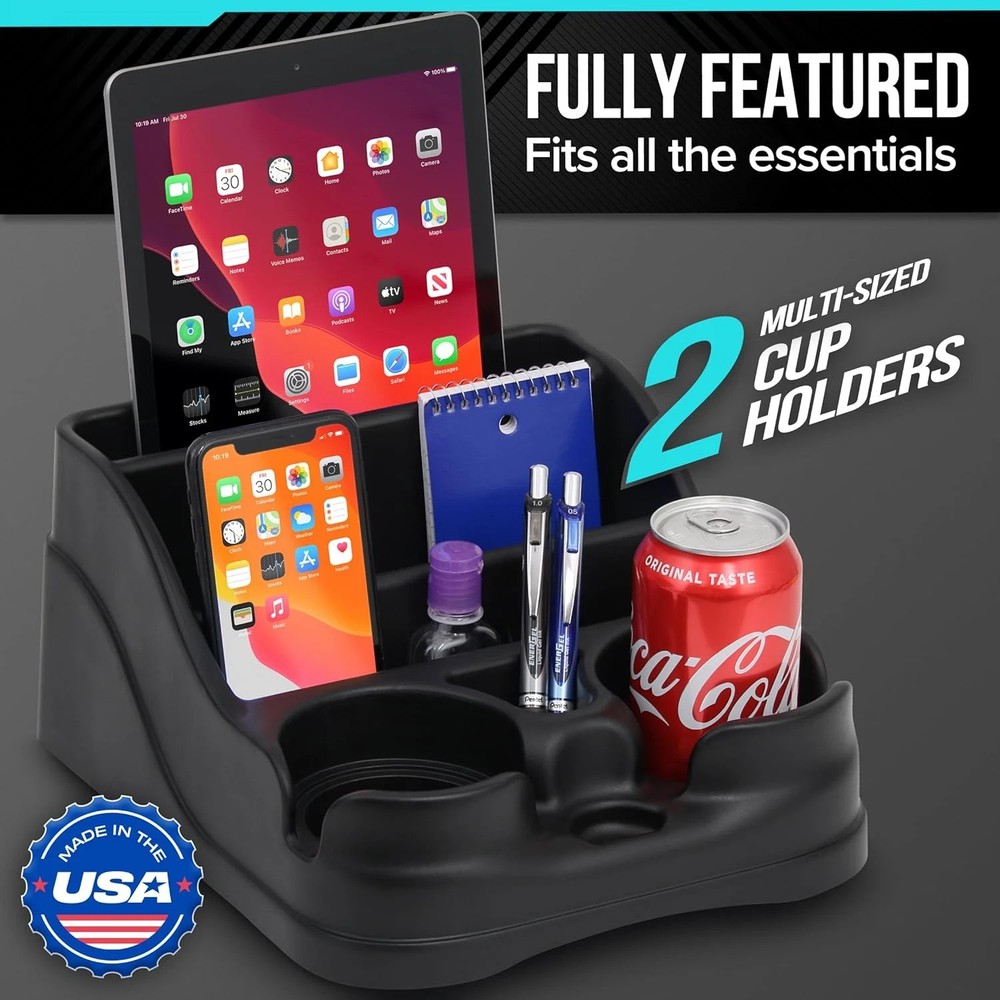 Small Center Console for Cars, Trucks, Minivans, SUVs, Vehicle Organizer, Cup...