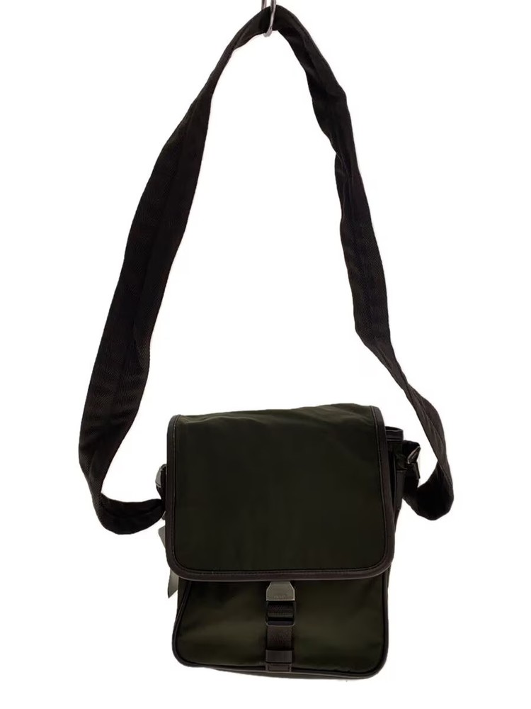 Vintage Prada Nylon Shoulder Bag KHK Rare Limited Edition