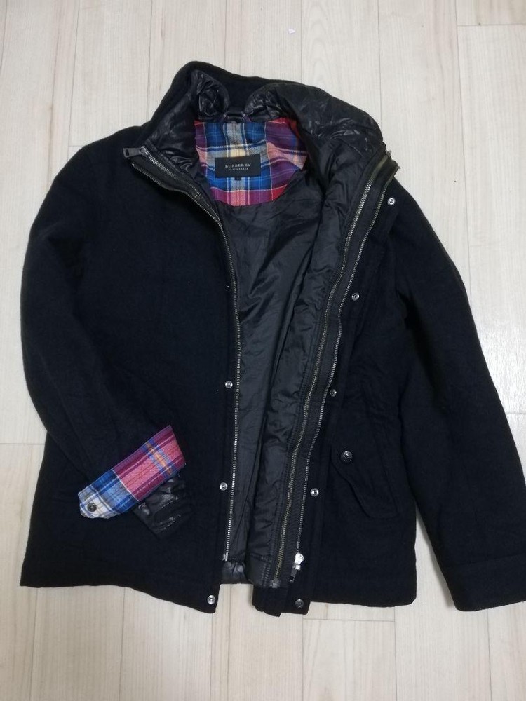 Burberry Black Label shawl collar blouson with liner F/S from Japan