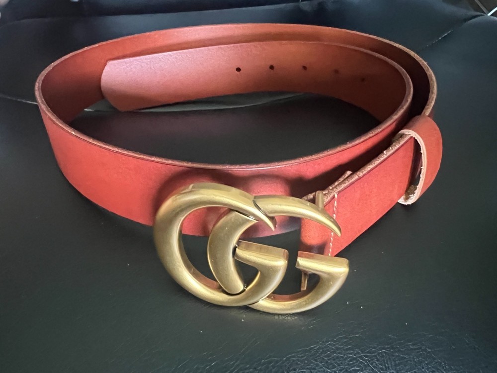Gucci Brown Marmont Belt Size 90cm Fits 30-32 Waist