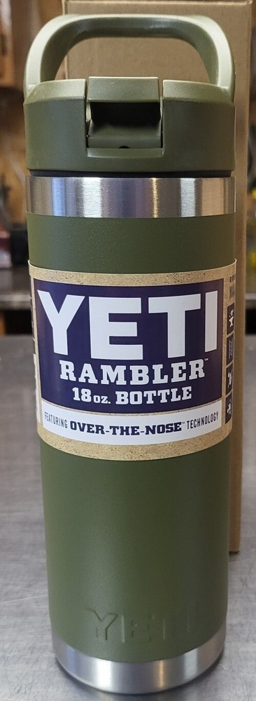 YETI Rambler 18oz Water Bottle with color-matched straw lid NEW!! AG