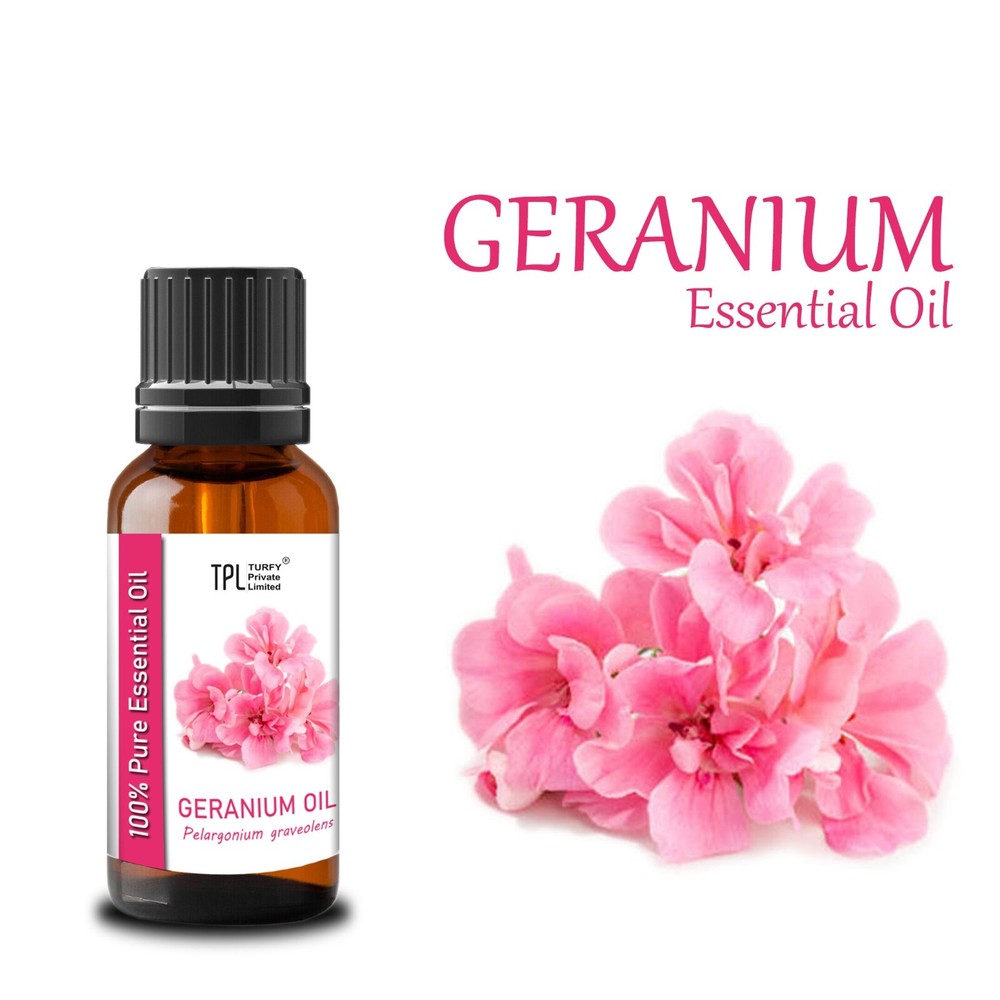 100% Pure Geranium Essential Oil - Natural Therapeutic Grade Aromatherapy