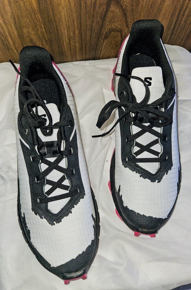 Solomon Alphacross 4 Women Pink Black Running Shoes Size 9 Art 417254
