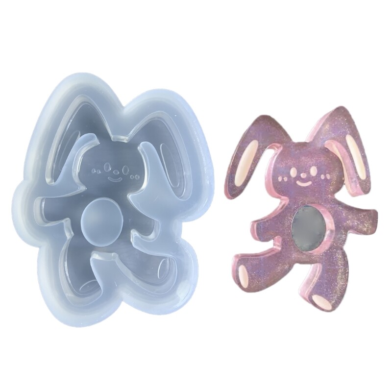 Rabbit Keychain DIY Epoxy Resin Jewelry Craft Mold