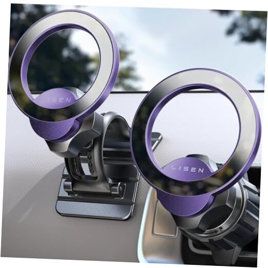 for MagSafe Car Mount for iPhone 16, 360° Rotation Magnetic Phone Purper