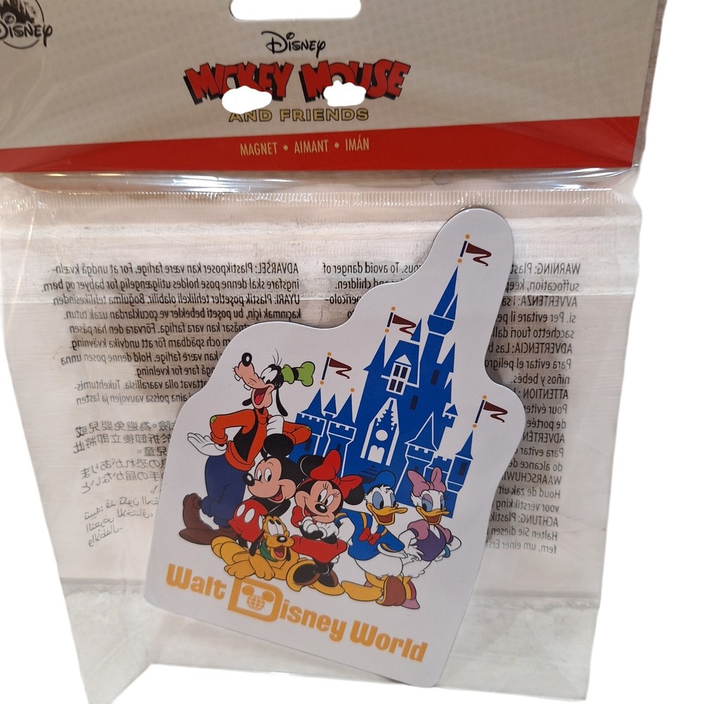 Disney World Mickey and Friends 6x4 Inch Souvenir Magnet New