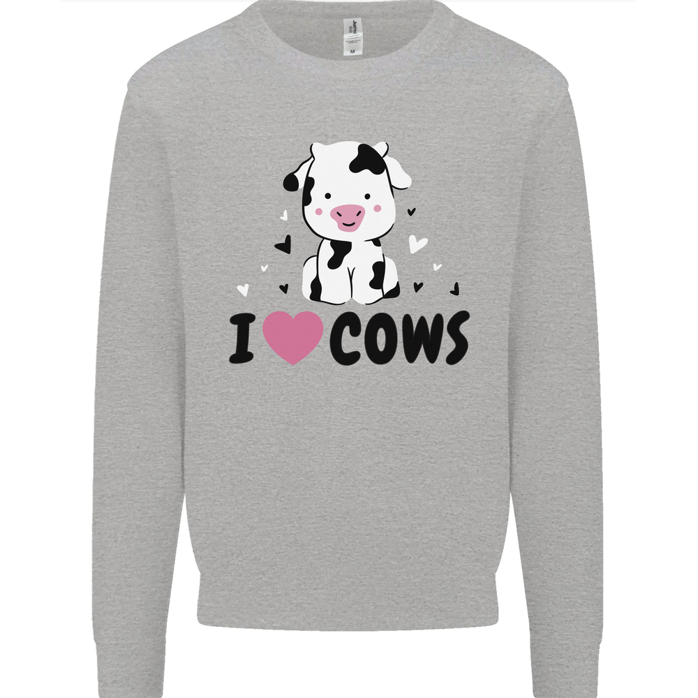 I Love Cows Mens Sweatshirt Jumper