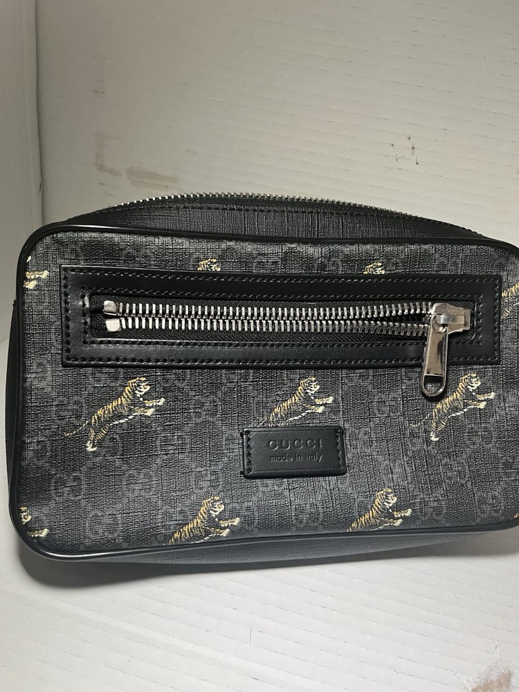 Gucci GG Supreme Tiger Print Belt Bag with Adjustable Strap