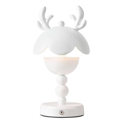 Cordless LED Table Lamp, Dimmable Table Lamp, Modern Desk Lamp, WHITE-B