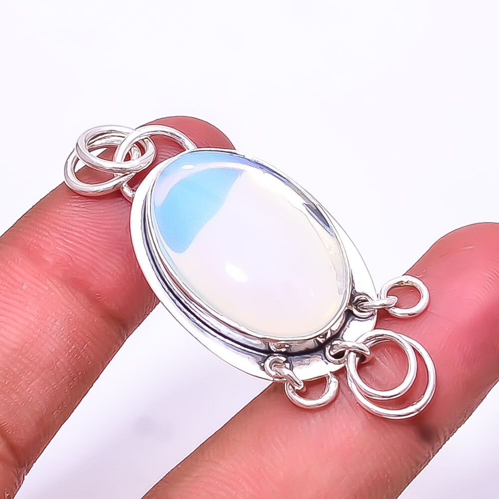 Milky Opal Designer 925 Sterling Silver Pendant 2.03