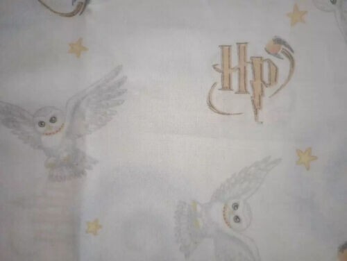 Harry Potter Hedwig Owl Fabric Piece 30x19.5 Inch for DIY Crafts