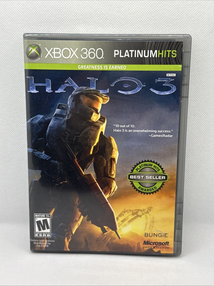 Halo 3 (Microsoft Xbox 360) CIB with Manual & Poster. Prestine Condition