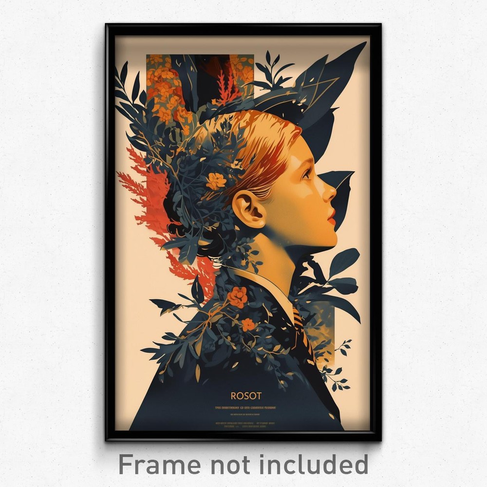 French Movie Poster - Rosy Warren (France Psychedelic Art Retro Film Print)