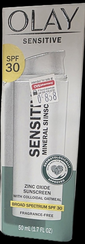 Olay Sensitive Mineral Sunscreen SPF 30 Broad Spectrum 1.7 fl oz
