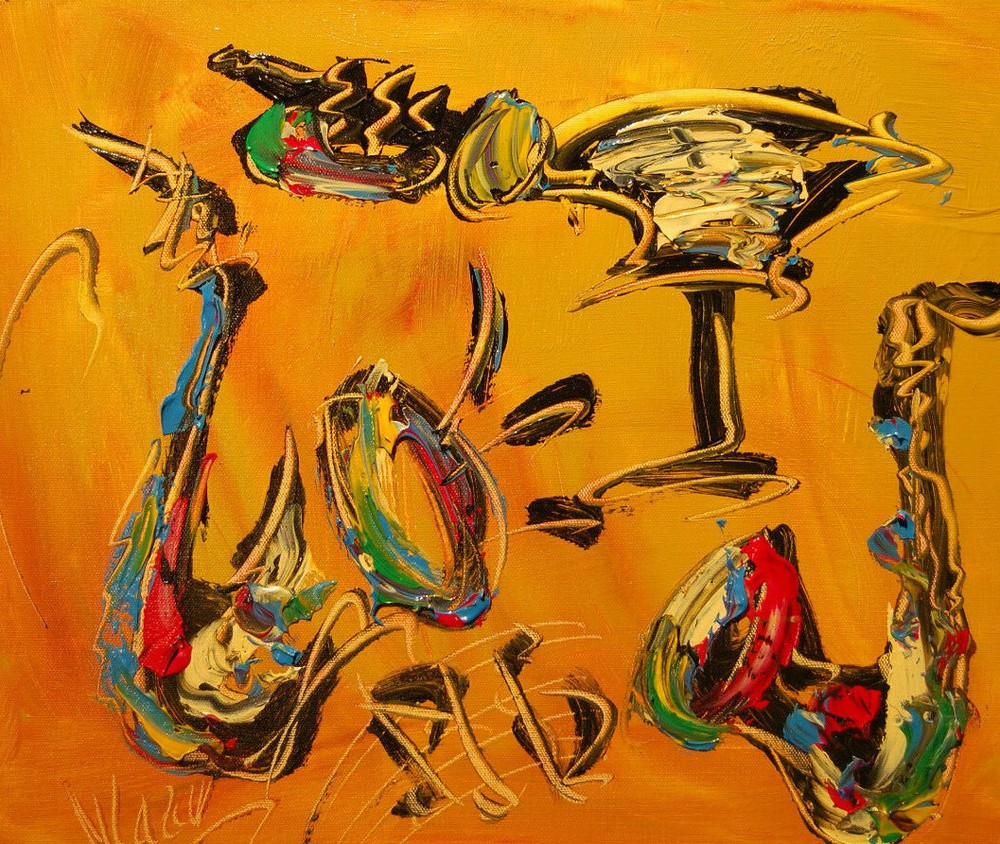 Gorgeous Painting Canvas Expressionist Modern Art  Stretched BUY IT NOW E56