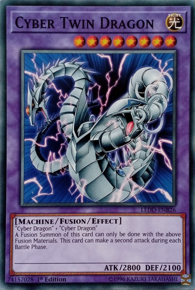 LEDD-ENB26 Cyber Twin Dragon 1st Edition YuGiOh Common Card