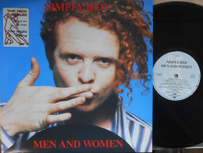 Simply Red ORIG OZ LP Men and women NM 87 Warner 2420711 Blue eyed soul Pop Rock