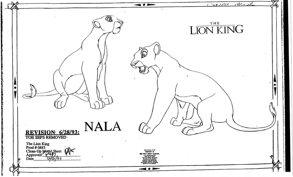 The LION KING Disney Production Model Copy used in 1998 Simba's Pride 436