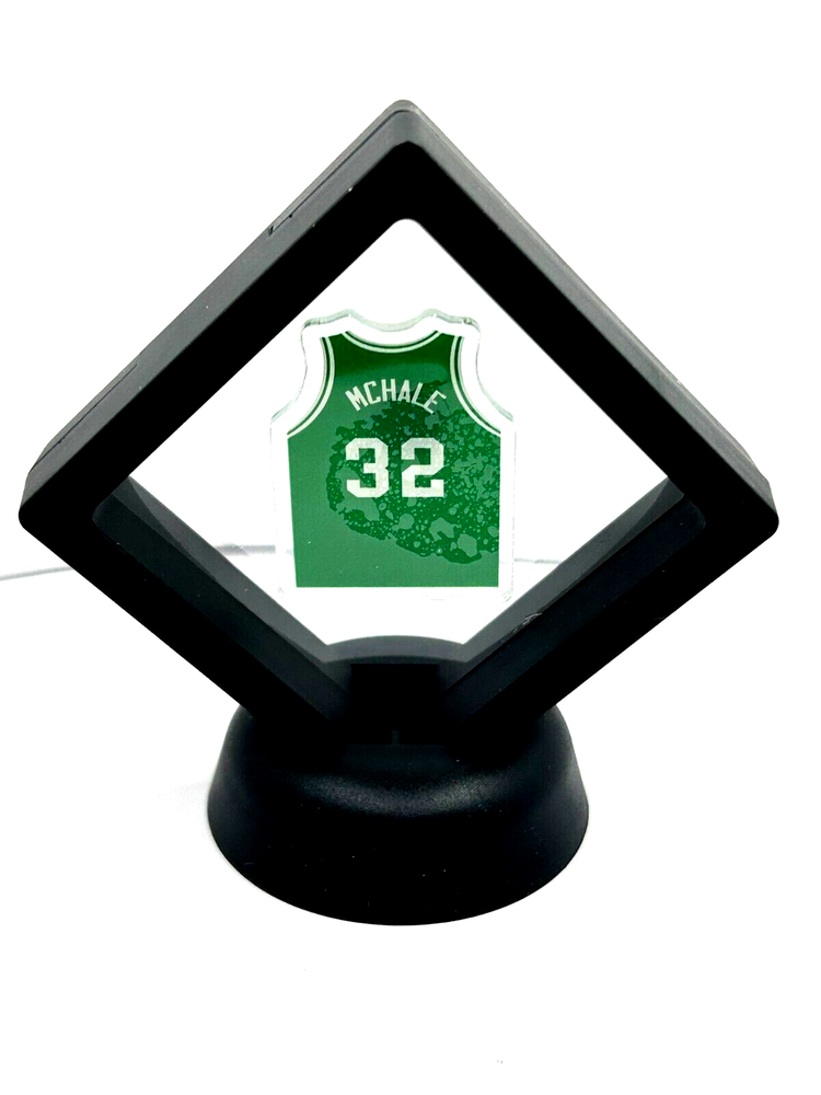 Vintage Boston Celtics Kevin McHale Floating Jersey Desktop Display Collectible