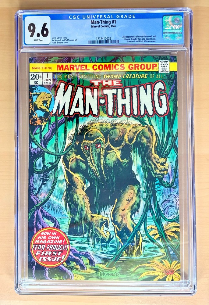 Man-Thing #1 CGC 9.6 GRADED WP.  Premiere Issue! Marvel 1974