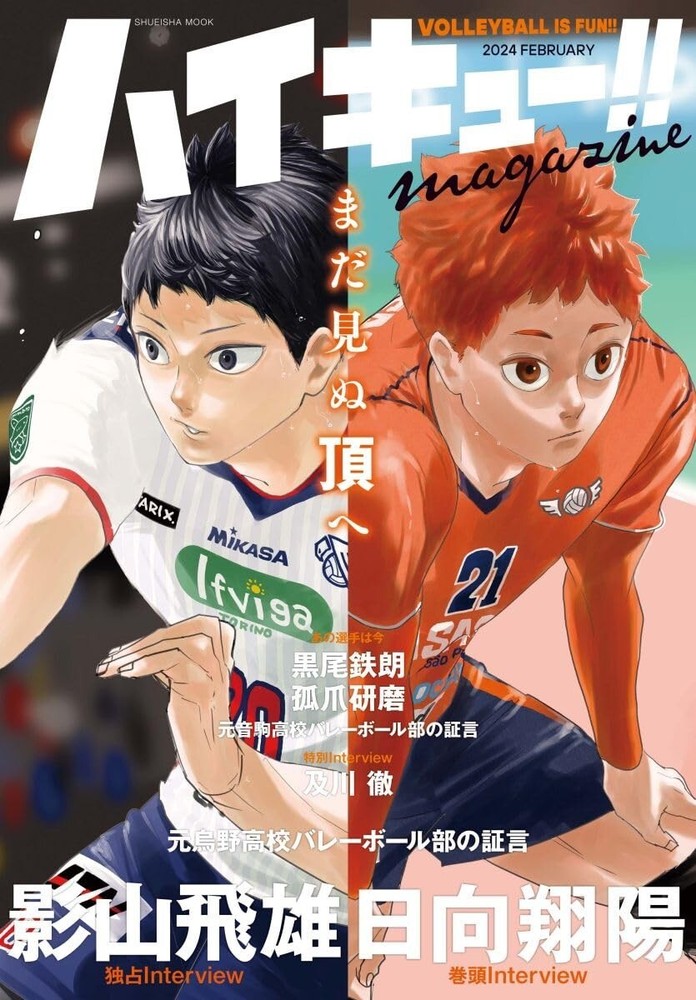 Haikyu!! magazine 2024 FEBRUARY w/ sticker Mook Book Haikyu Japan Used