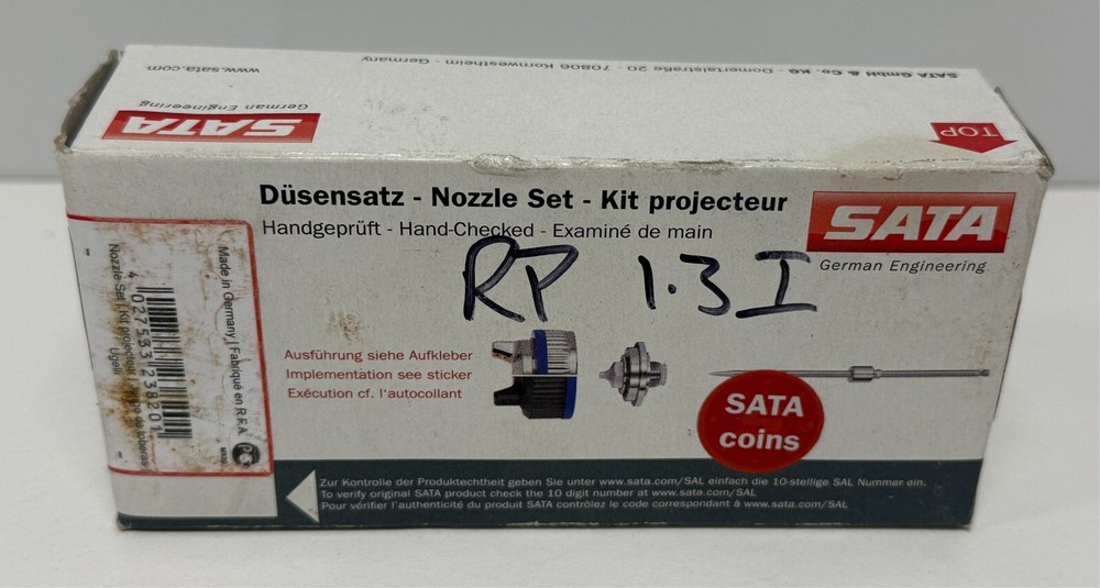 SATA 1063552 Nozzle Set 1.3 I for X5500 RP Paint Spray Gun - NEW