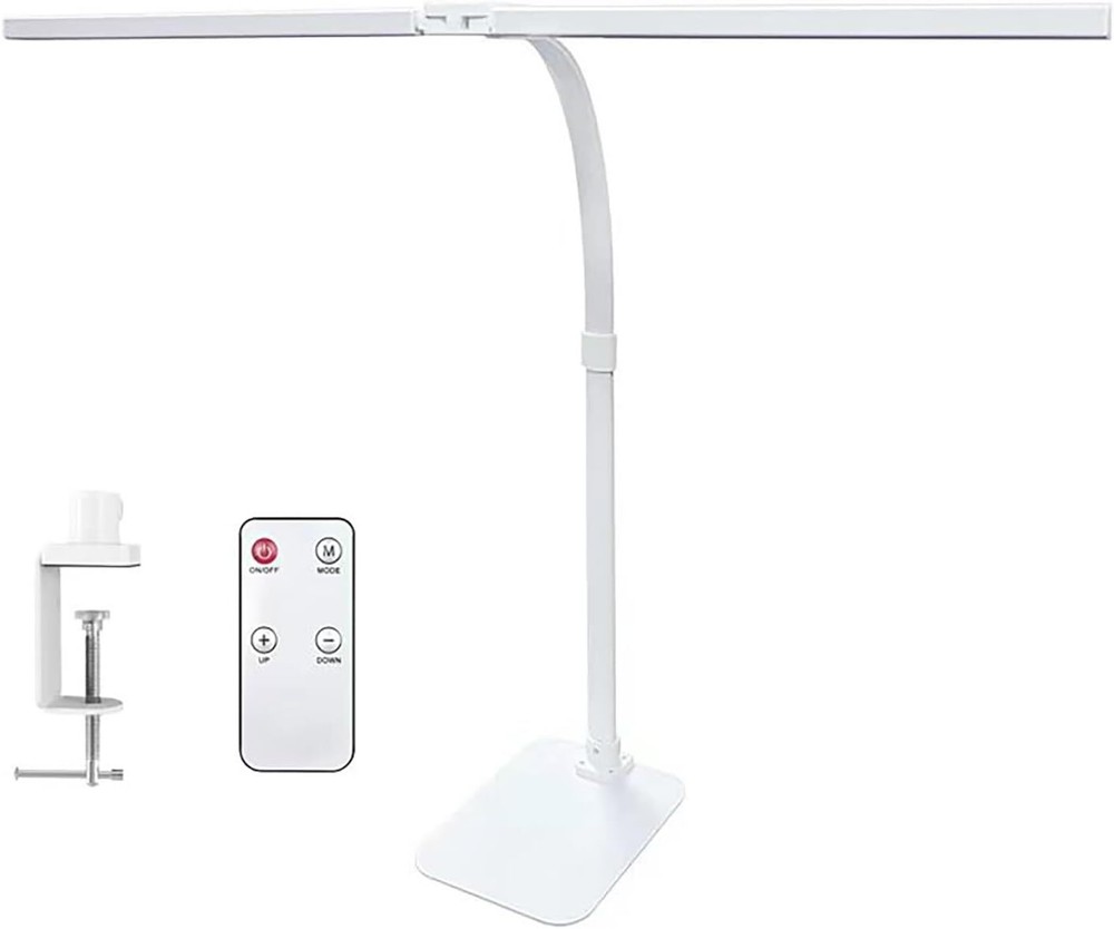 Double Head LED Desk Lamp with Anti-Glare Cover Computer Desk Lamps for Hom...