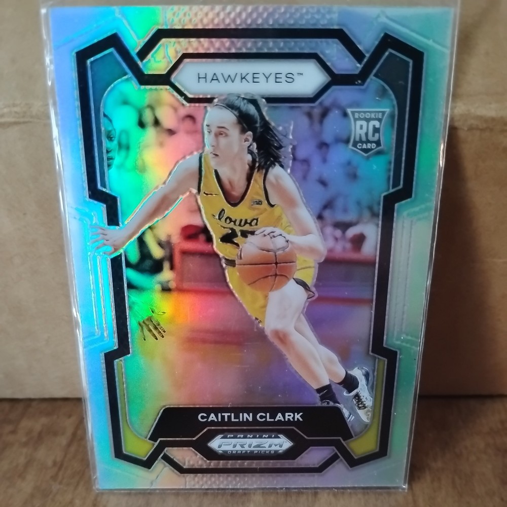 2024-25 Panini Prizm Draft Picks Caitlin Clark Rookie Card Silver Prizm #57 Collectible Basketball Trading Card