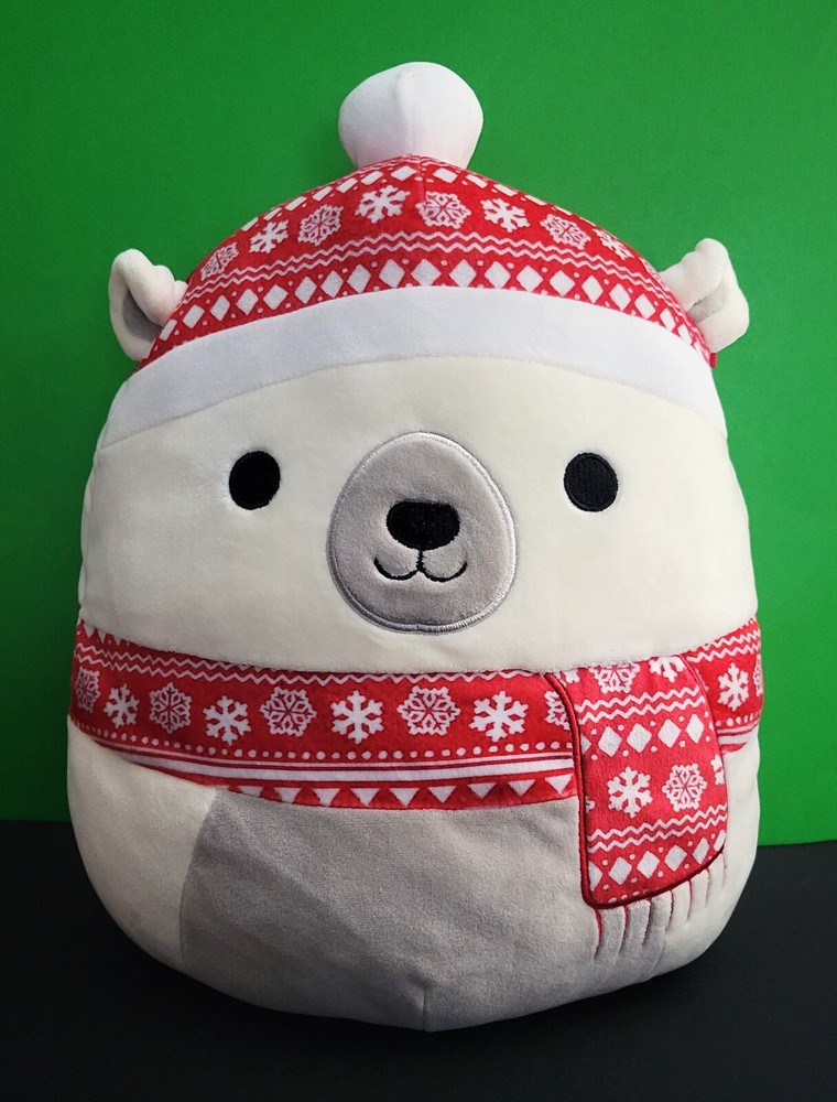 Squishmallows 12 Inch Brooke Polar Bear Plush Stuffed Animal Christmas Gift by Kellytoy