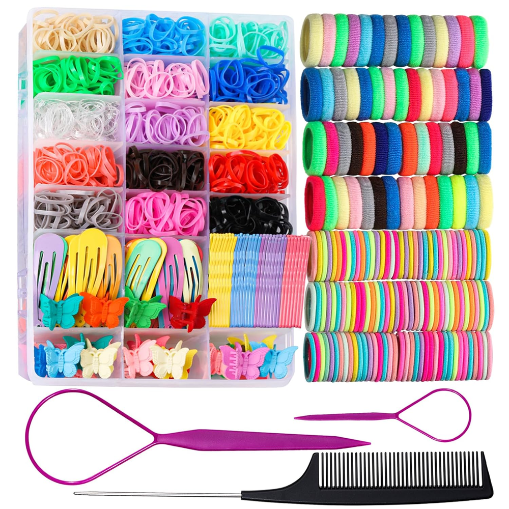 Colorful Elastic Hair Ties for Girls and Babies by Teenitor
