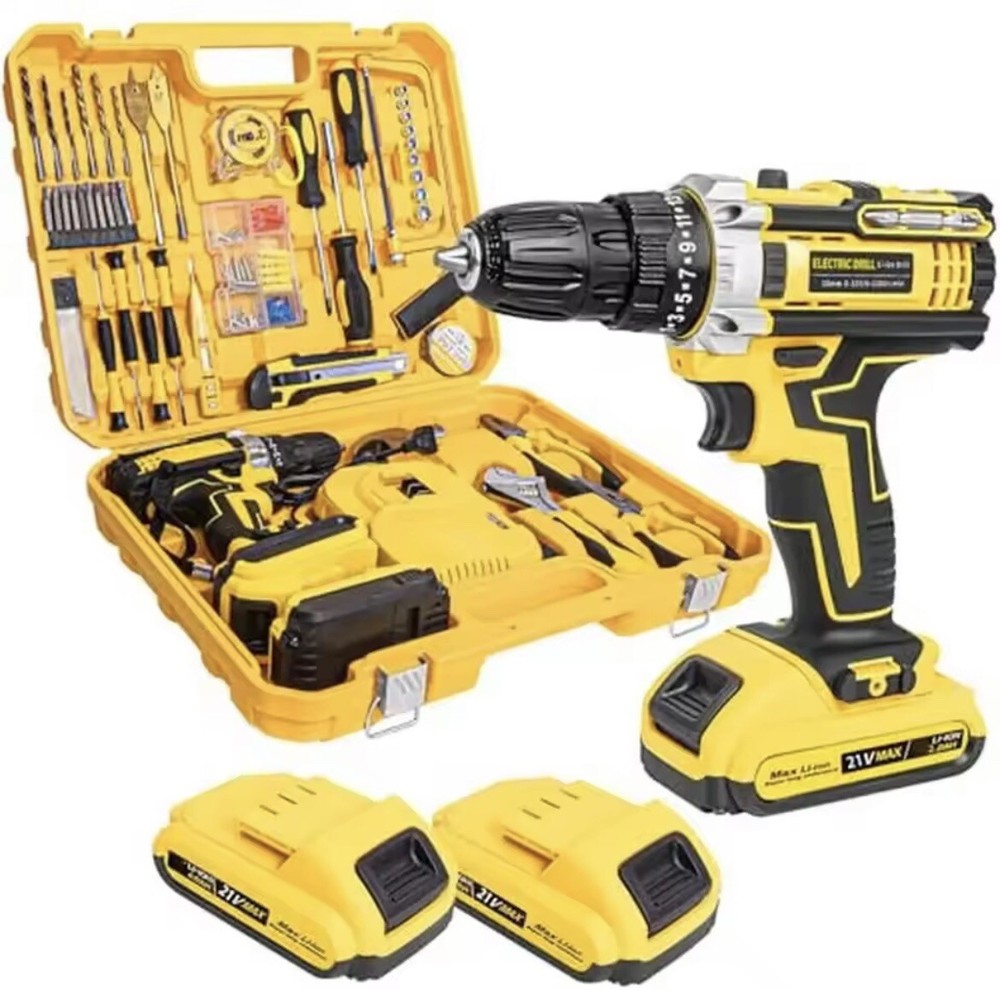 21V Cordless Drill Set 119 PCS Tool Kit