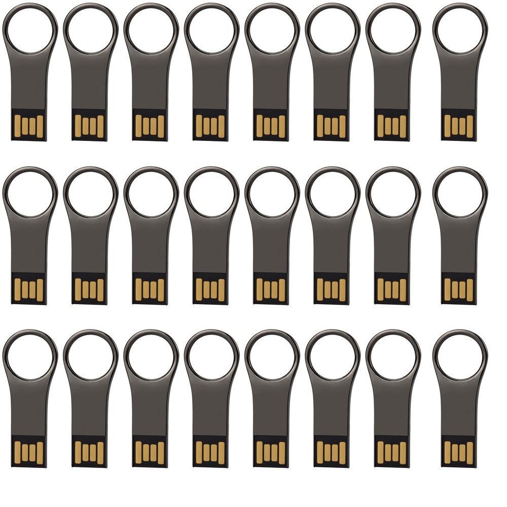 Bulk Sale USB 2.0 30PCS 32G Metal Mini Design USB Flash Drive Memory Stick Black-image