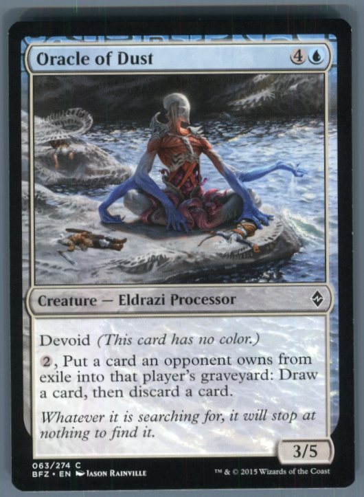Magic the Gathering MTG Battle for Zendikar Oracle of Dust #63