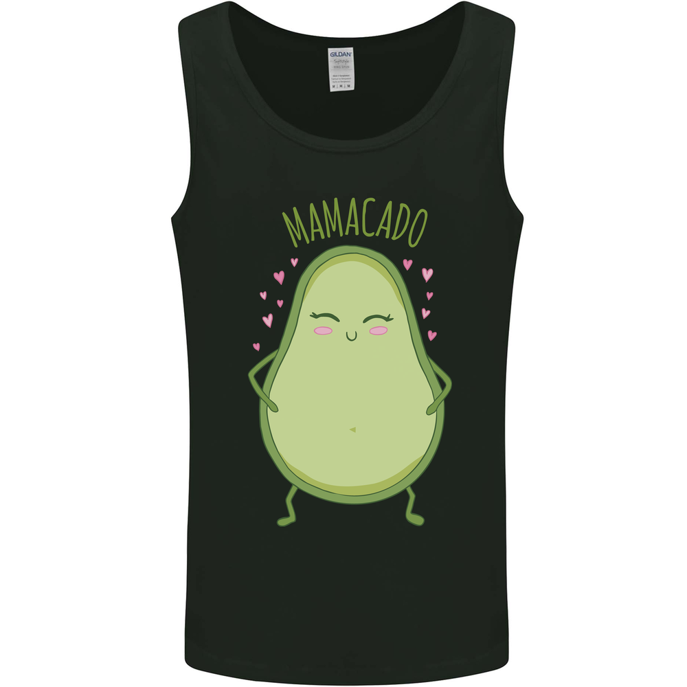 Funny Mothers Day Mamacado Avocado Mens Vest Tank Top