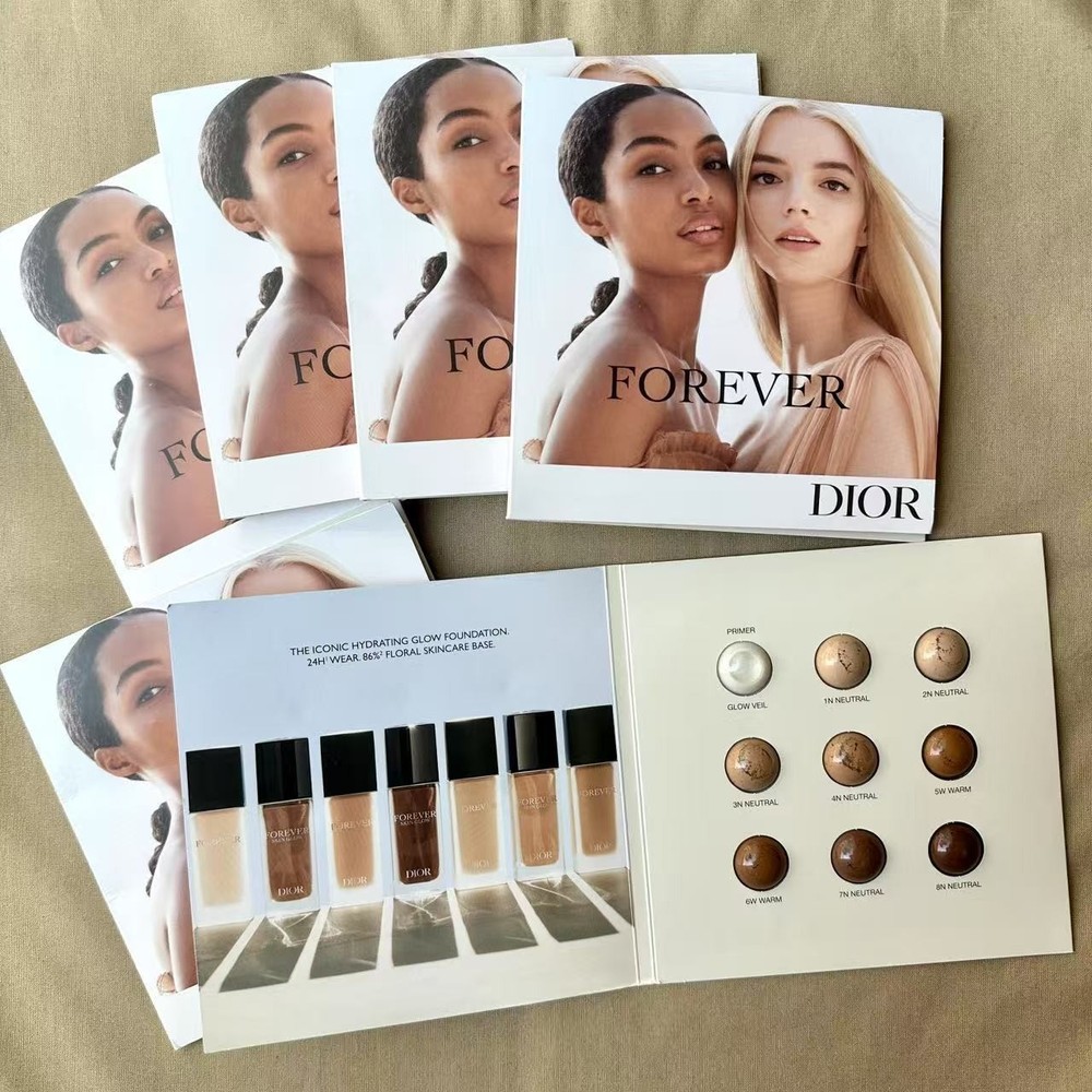 Dior New Forever Foundation 6-Pack with 8 Shades & Primer Sample