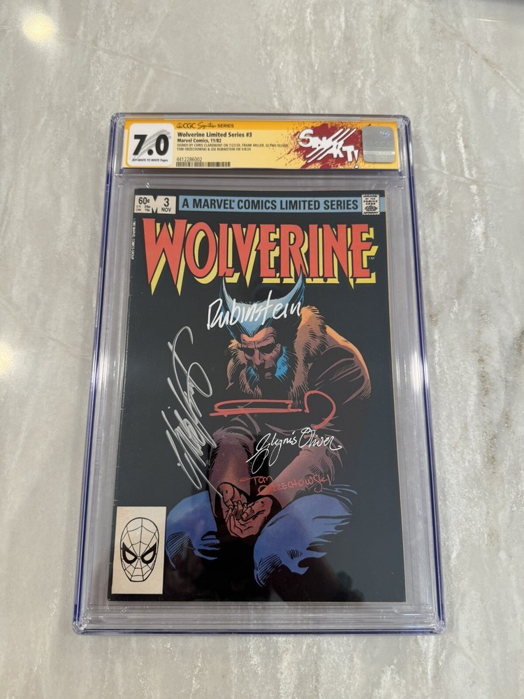 Wolverine #3 CGC SS 7.0 5x Signed Anniversary Custom Label